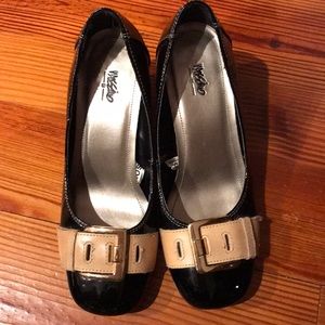 Massimo Patton Leather Chunky Heels